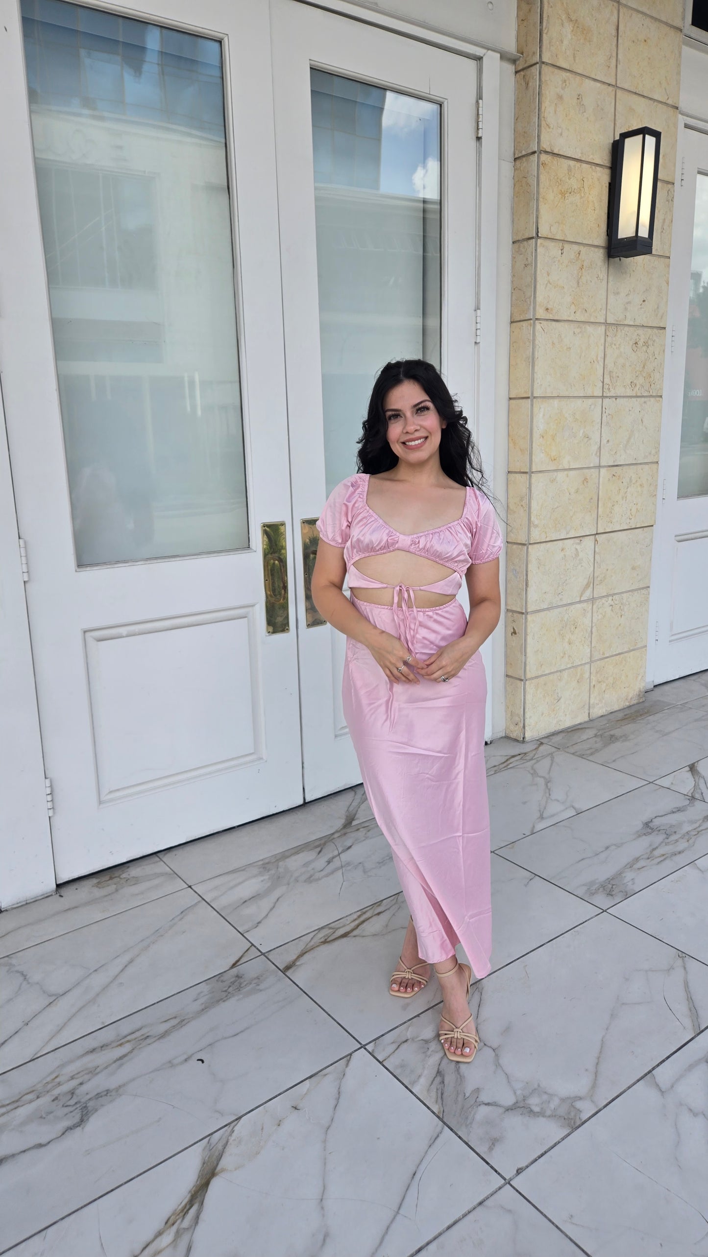 Blushing Babe Maxi Dress