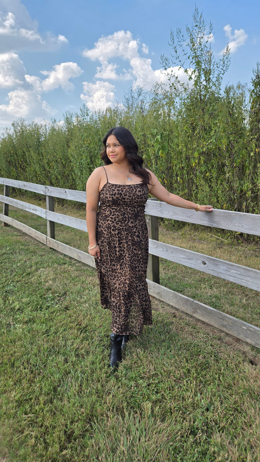 Pretty Little Leopard Maxi Dress