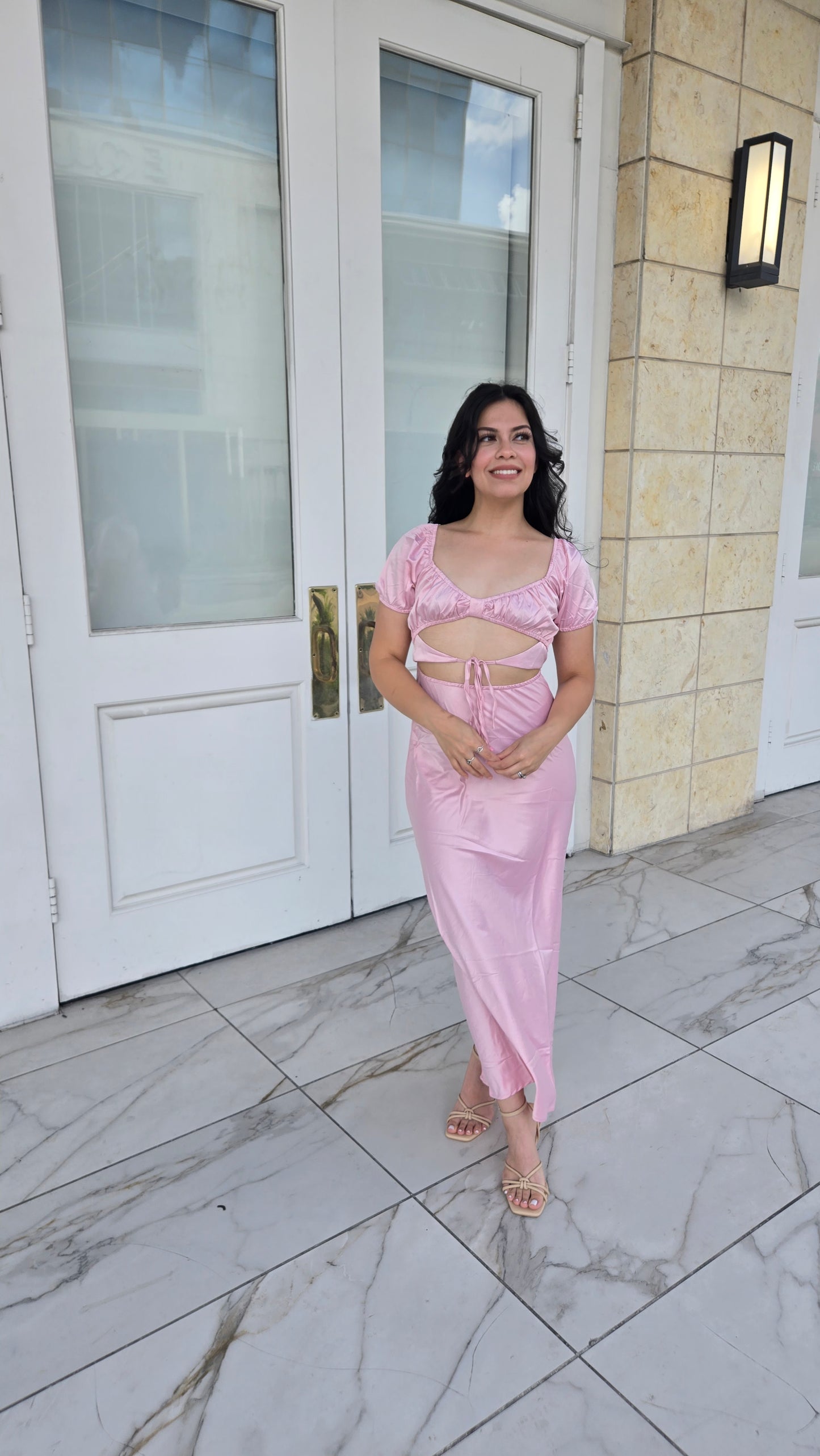 Blushing Babe Maxi Dress