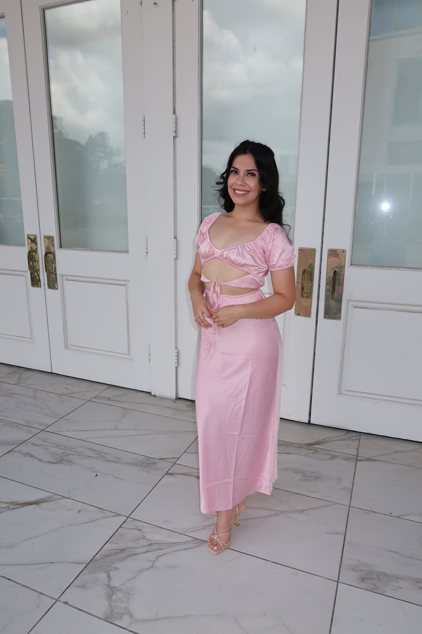 Blushing Babe Maxi Dress